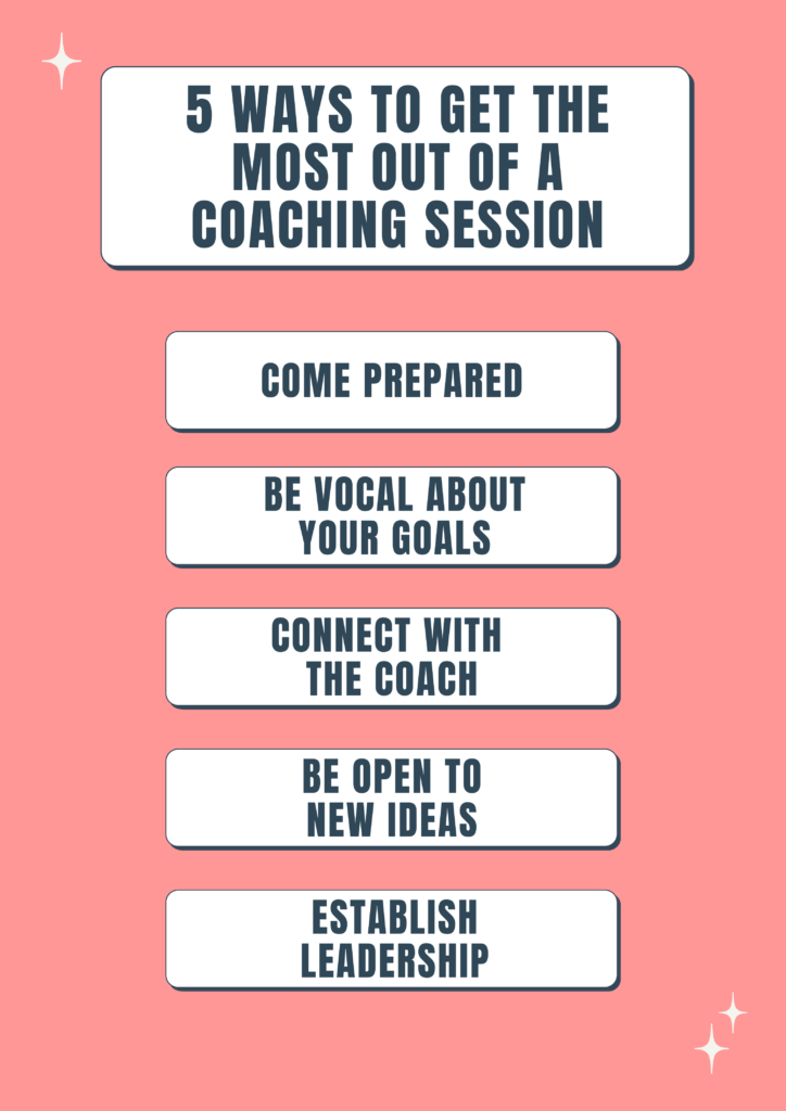 5 Ways to Get the Most Out of a Coaching Session - EC Media Management