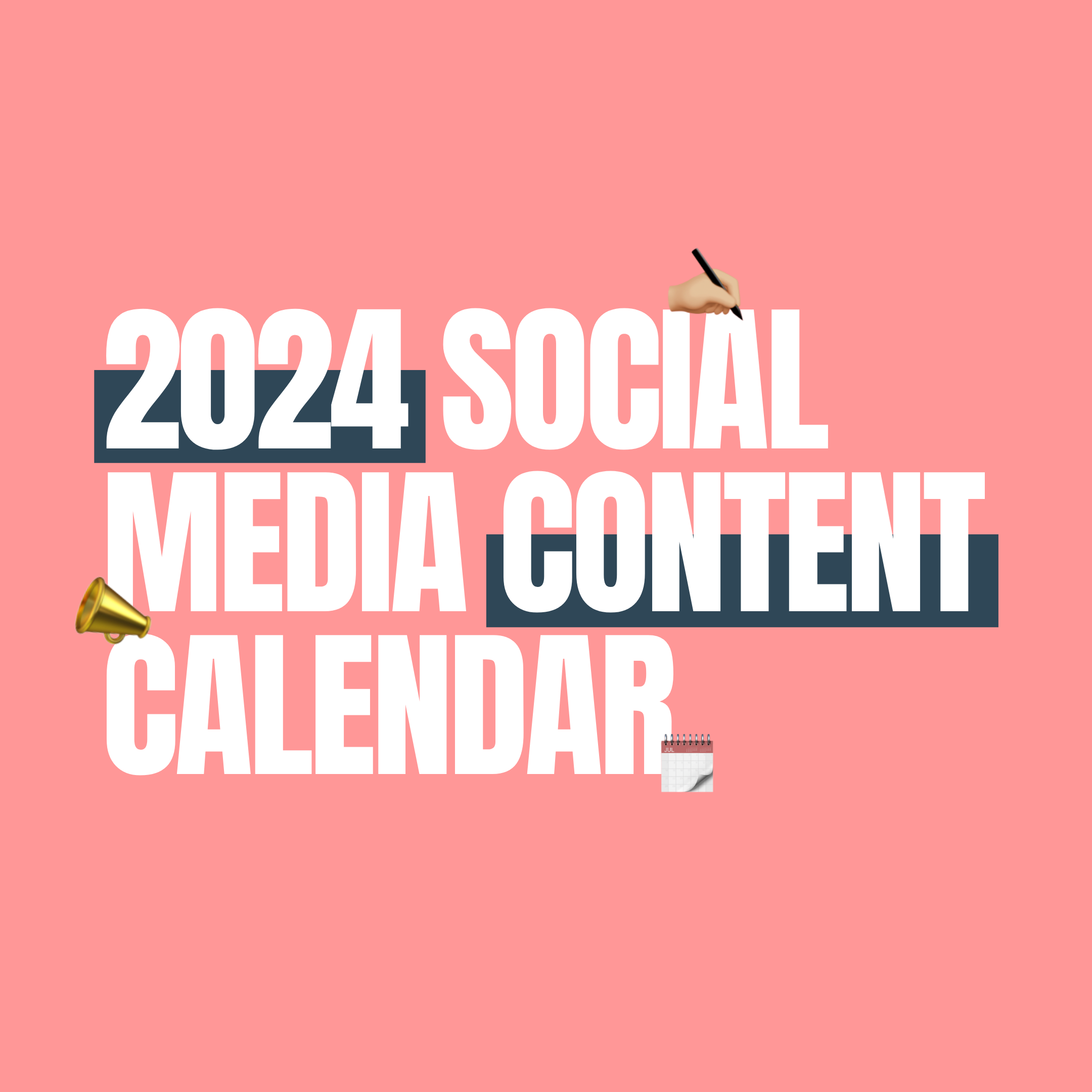 2024 Social Media Content Calendar EC Media Management